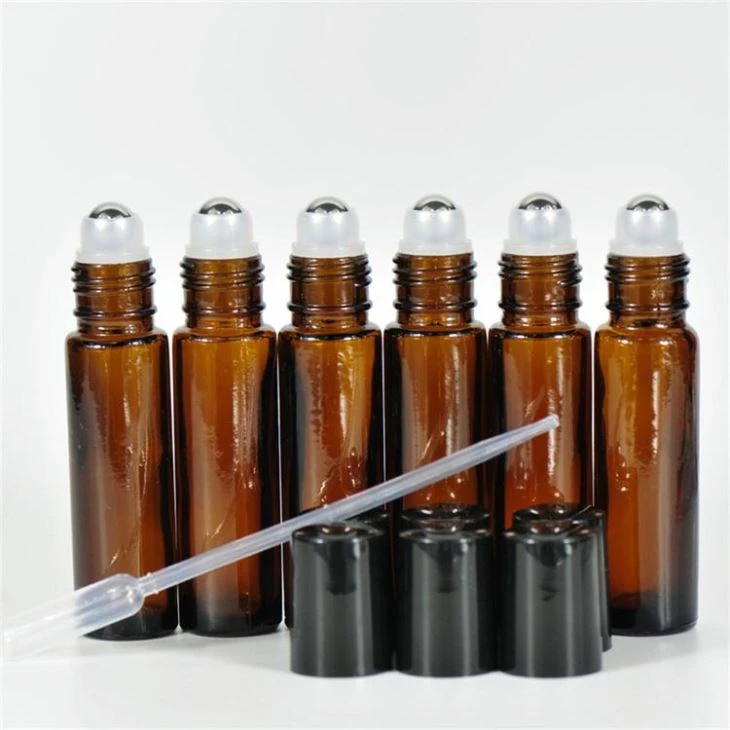Botellas de vidrio ámbar