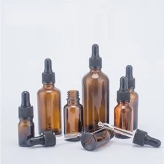 Gotero de vidrio ámbar