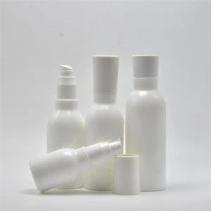 Envase cosmético botella de vidrio bomba de loción