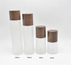 Set de botellas de loción de vidrio esmerilado
